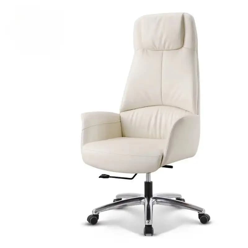 Poltrona reclinabile bianca di lusso per ufficio, sedia da gaming con rotelle, sedia da computer, chaise longue di design, arredamento per sala cinema CY50BGY
