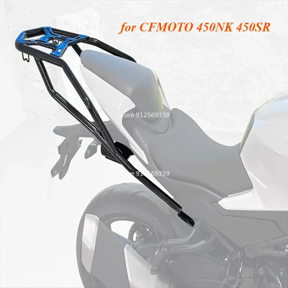 Motorcycle Modification Rear Shelf Rear Rack Trunk Spare Box Bracket Tail Wing Rack Luggage Bracket Fit for CFMOTO 450NK 450SR