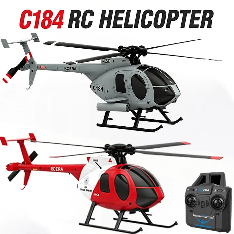 RC ERA C184 2.4G Gyroscope 4CH RC Helicopter Optical Flow Positioning Self-Stabilizing Micro Beginner Remote Control Model Toy