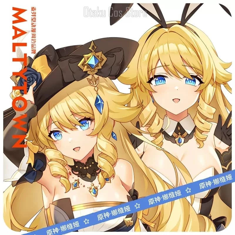 Genshin Impact Navia Anime Cosplay Dakimakura Hing Japanese Body Pillow Case Otaku Cushion Cover MYT