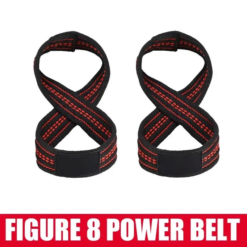 8 shape weight lifting straps Dead lifting wrist straps for tractions Horizontal bar Powerlifting gym Fitness bodybuilding equipment