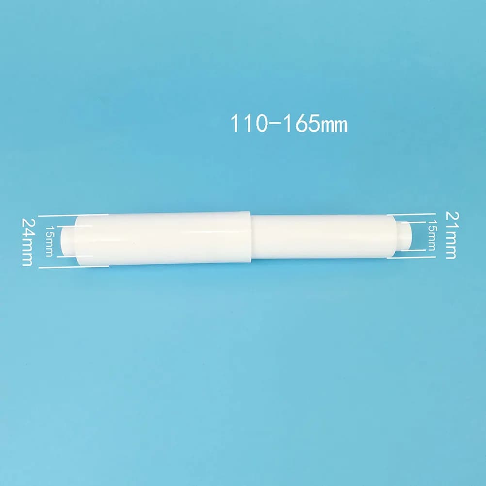 Portarotolo di carta igienica facile da sostituire, 6 pezzi, asta a molla estensibile da 110 a 165 cm, materiale ABS resistente per casa, ristorante, hotel