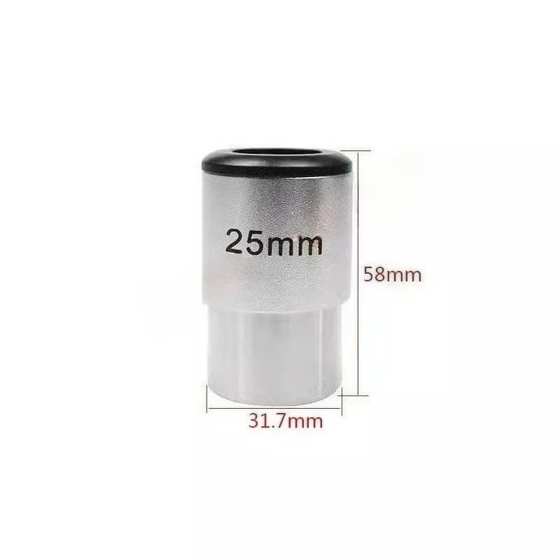 1.25 Inch 25mm Focal Length Telescope Eyepiece 31.7mm Barrel with M28.6x0.6mm Thread for DIY Telescope Making