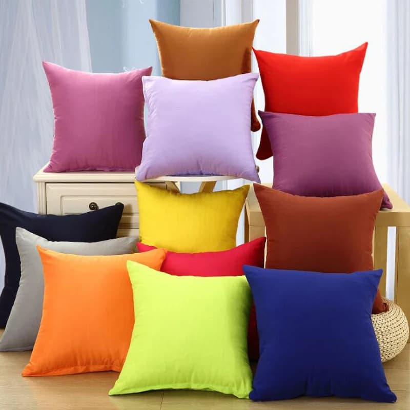 40 * 40 cm Federa 2025 New Color Solid Sofa Pillow Back pillow Federa Family Living Pillow Lombare Bearing For Home Bearings