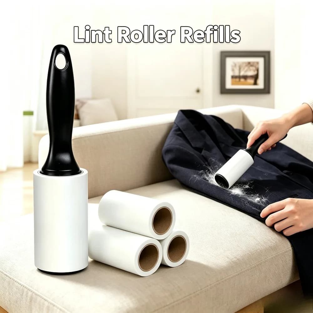 Extra Sticky Lint Roller Pet Hair Remover Strong Adhesive Cleaner for Dog Cat Fur Clothes Sofa Furniture Home Cleaning Tool