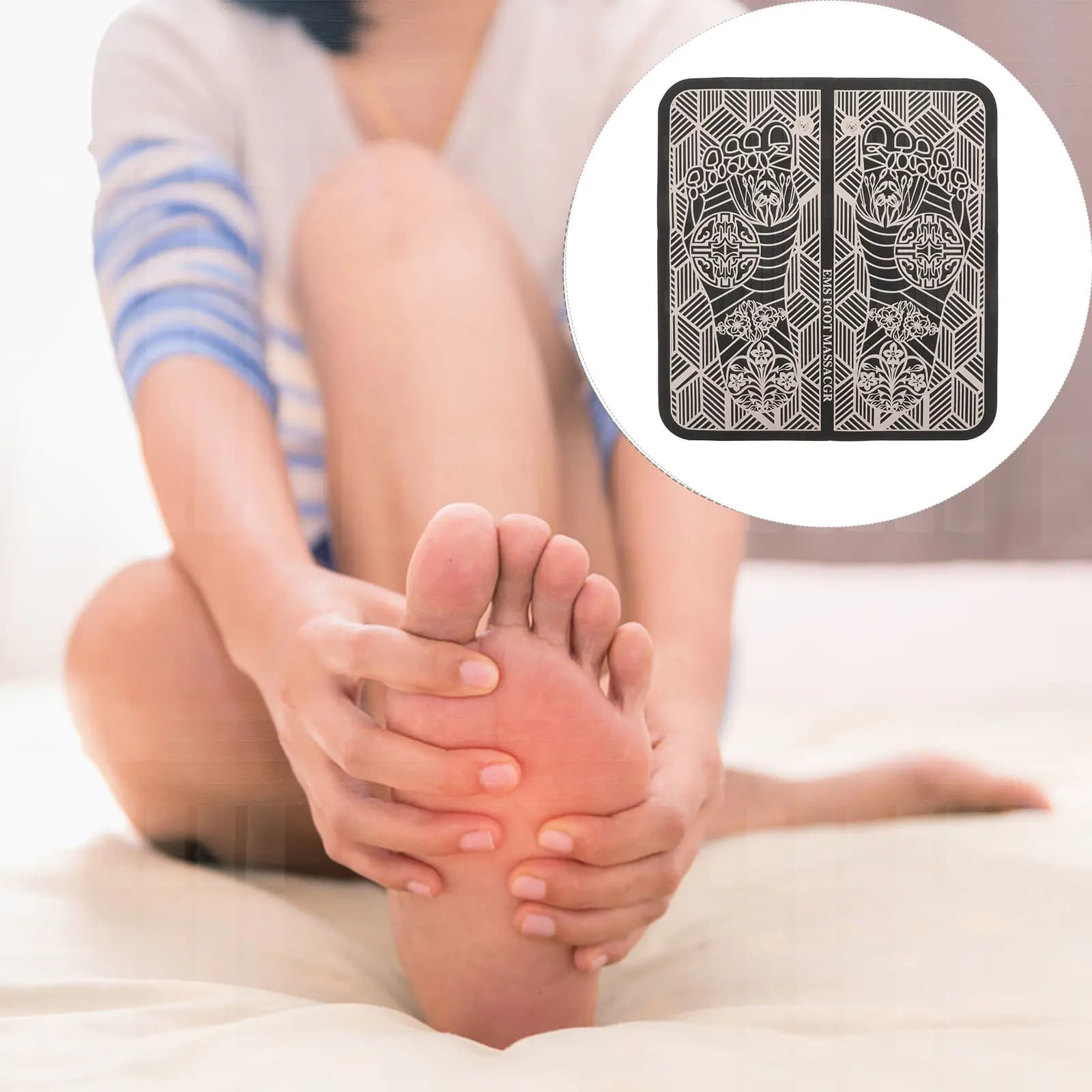 Comfortable Foot Massager Accessories Massaging Pad Bath Feet Machine Accessory Mat Machines Parts