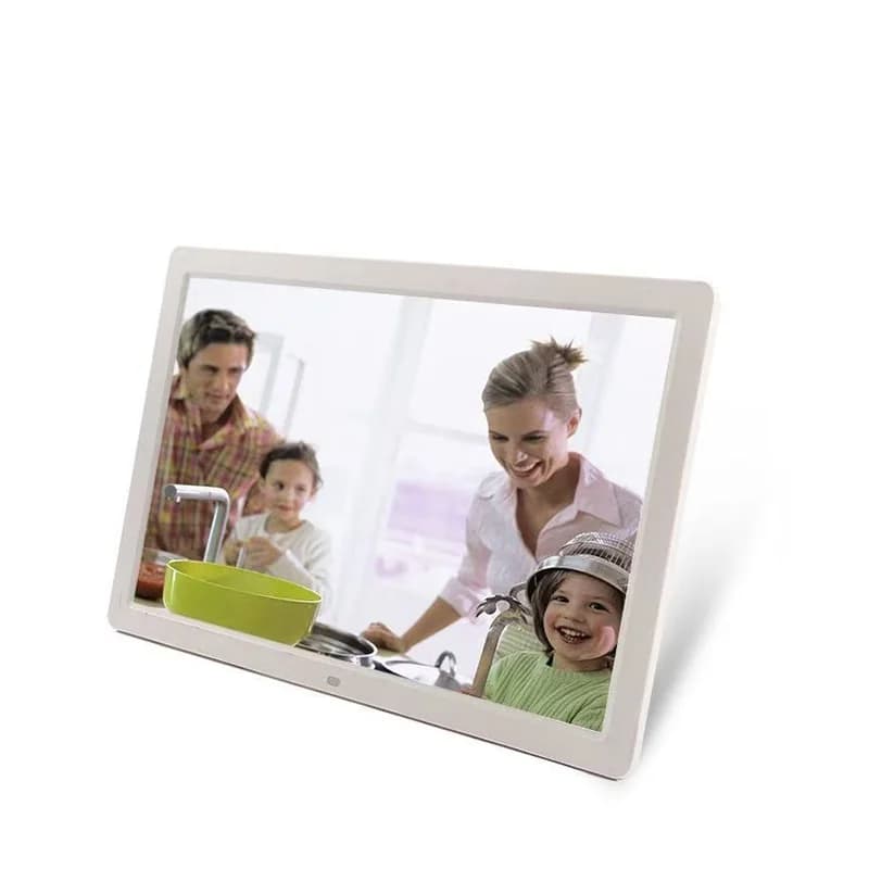 14.1-inch 1280 * 800 Supports Video, Image, Music, USB/SD Black/White Digital Photo Frame, Electronic Album Digital Photo Frame