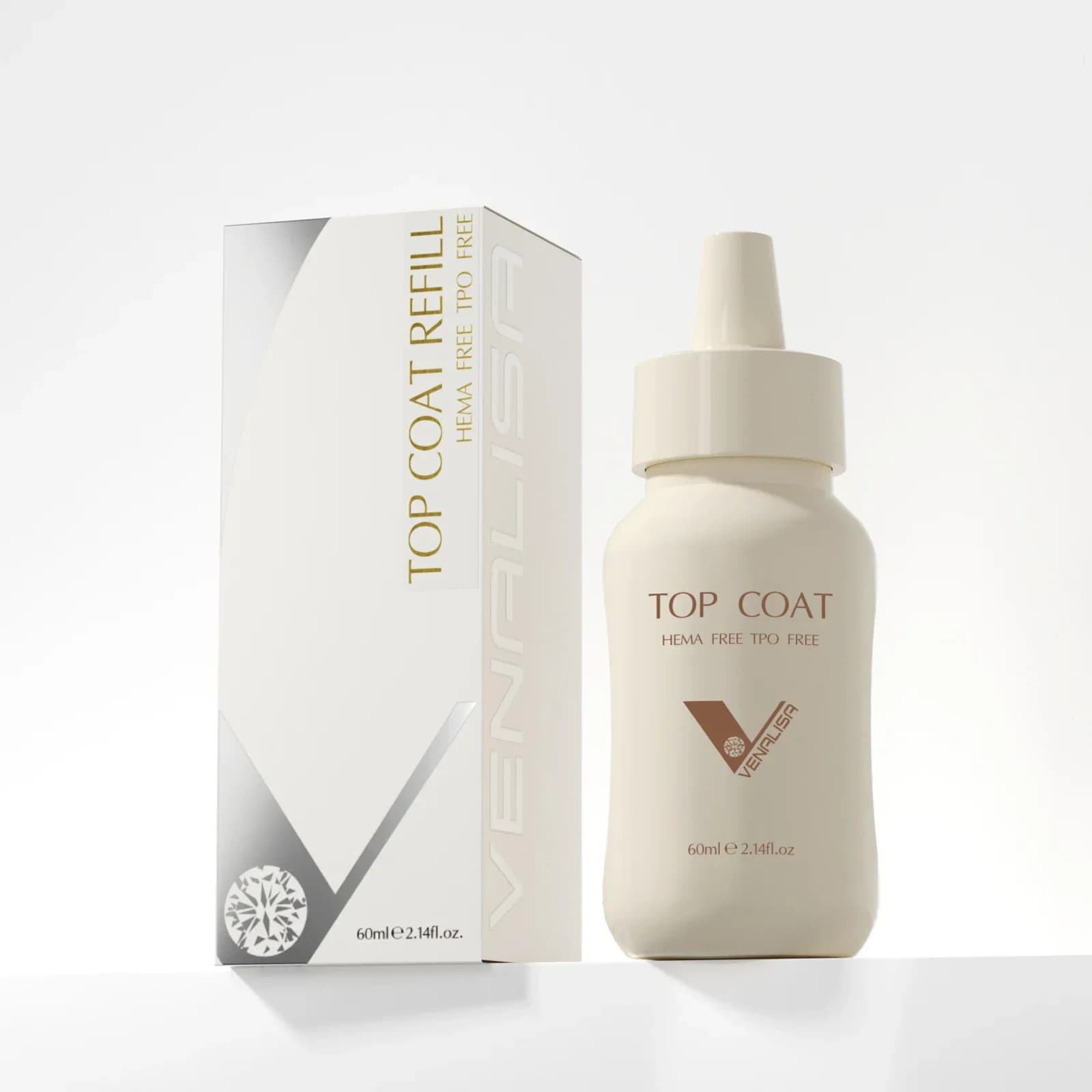 30/60ml Venalisa Diamante Ultra Lucido Top Coat TPO Free Soak Off UV LED Gel Ricarica Anti-Giallo Non-Adesivi Top Coat