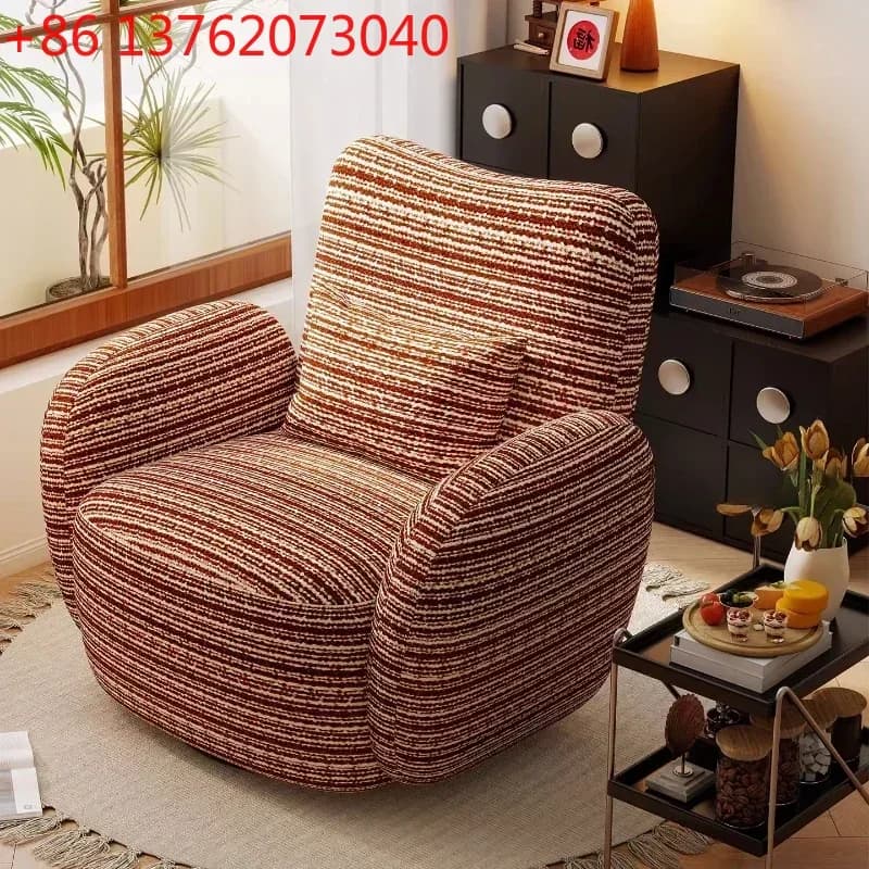 Armchairs Sofas Gaming Chairs Modern French Retro Rotatable Single Sofa Armchair Living Room Chairs Furniture Relaxing Chair