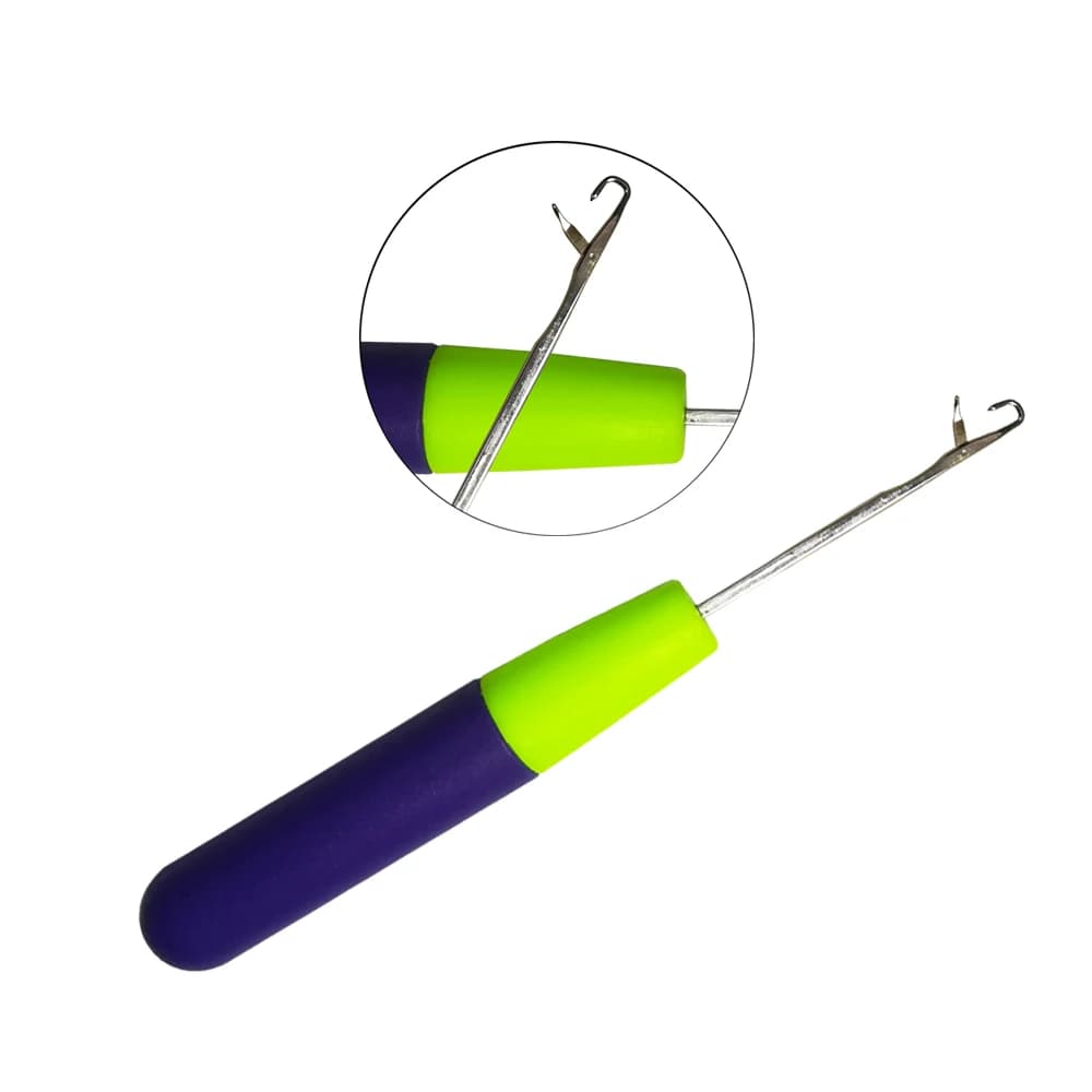 Plastic Latch Hook Crochet Needles Tool for Braids Dreadlocks Maintenance Feather Hair Weaving Extensions Knitting for Braiding