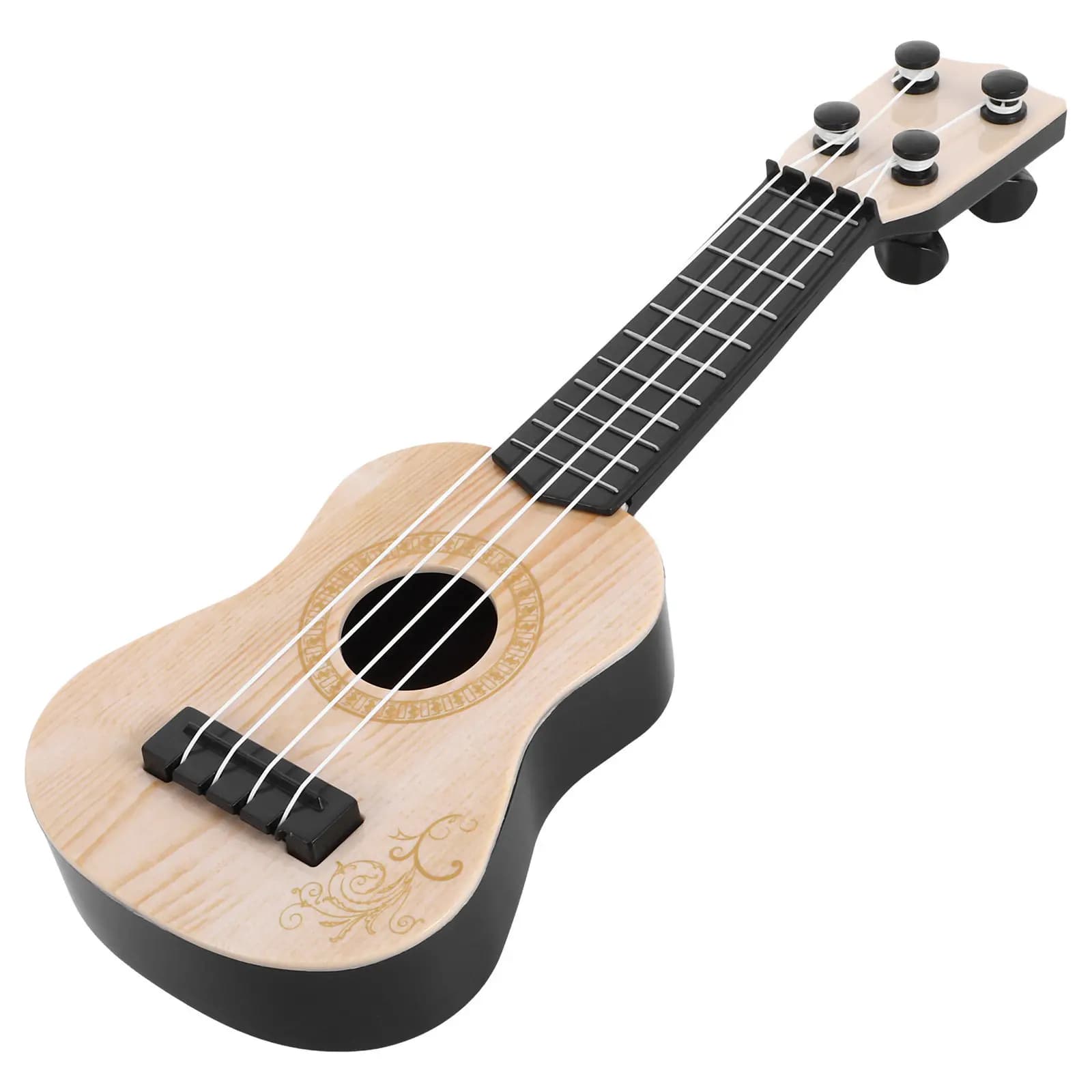 Ukulele in Miniatura, Piccola Chitarra in Plastica, Strumento Musicale Simulato, Regalo Educativo per Bambini, Ragazze e Ragazzi