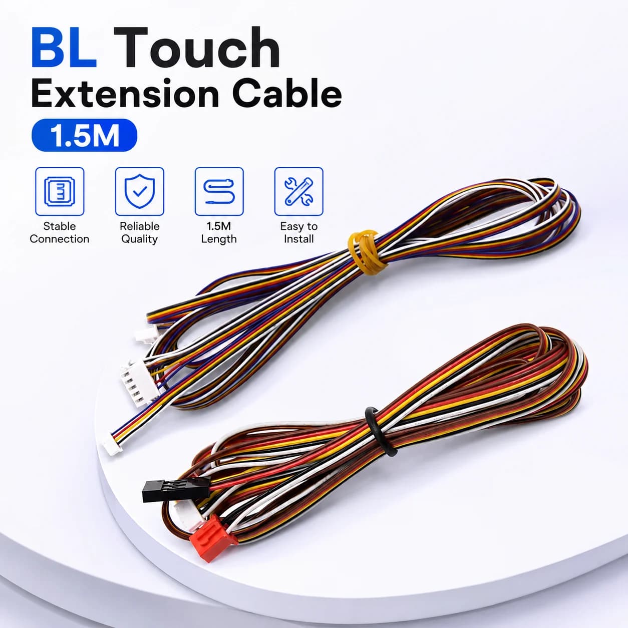 Cavo di Prolunga BL Touch da 1,5M, Cavo Sensore 3D Touch per Stampanti 3D Serie Ender 3 CR 10, Kit di Connessione, Cavo BL Touch