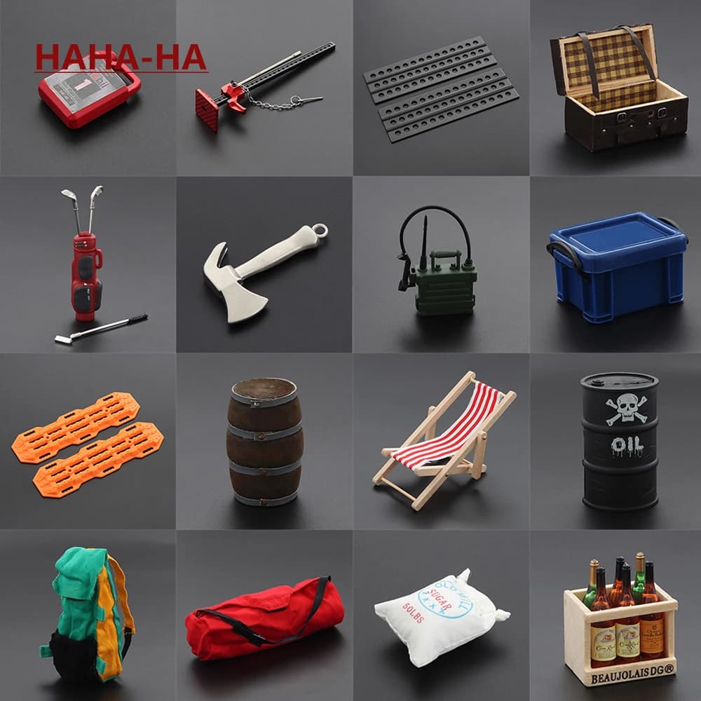 1/10 Bilancia Decorazione Accessori Scala di Sabbia Serbatoio Carburante Garage Strumenti per RC Auto TRX4 TRX6 Axial SCX10 AXI03007 Redcat MST Gen7