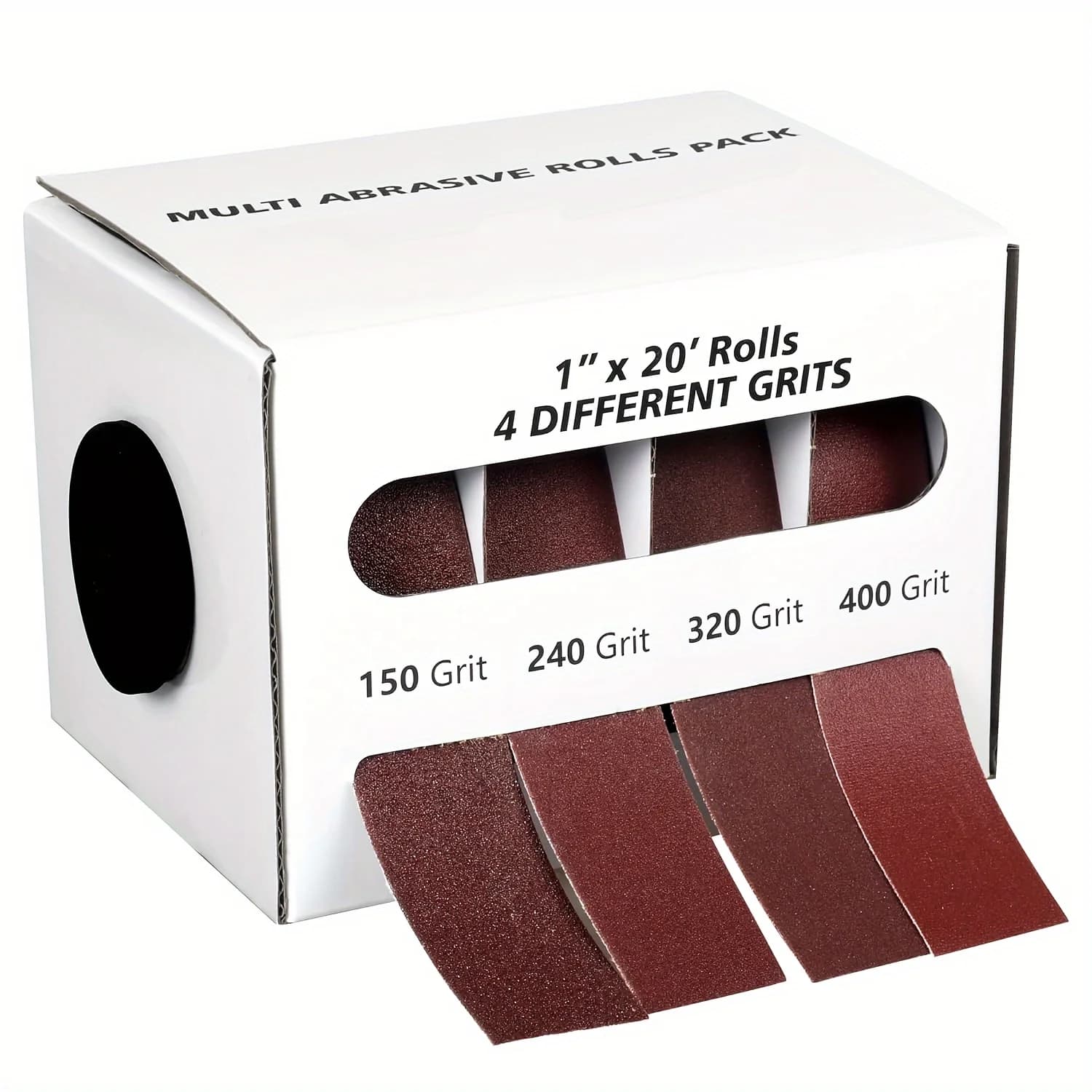Rotoli di carta diamantata, rotoli di carta vetrata grana 80/150/240/320/400/600, carta vetrata in metallo con dispenser, carta vetrata in allumina