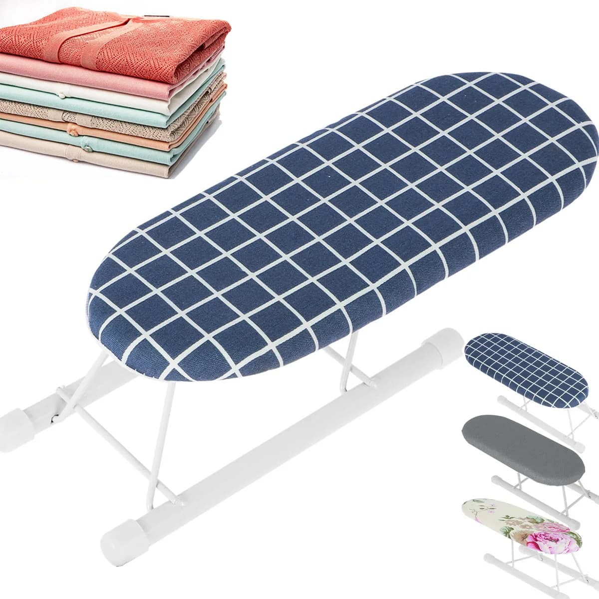 Mini asse da stiro portatile, piccolo asse da stiro con piedini pieghevoli antiscivolo, asse da stiro pieghevole, manica adatta per camicia