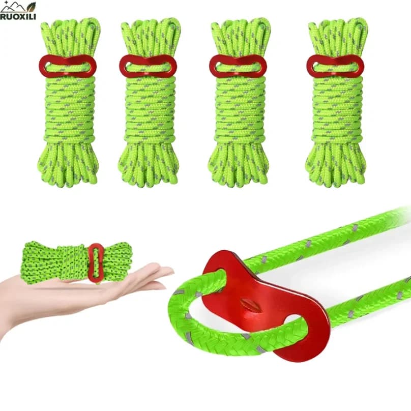 Camping tent ropes, tent ropes, climbing, hiking, backpacking, light ropes for outdoor camping tent