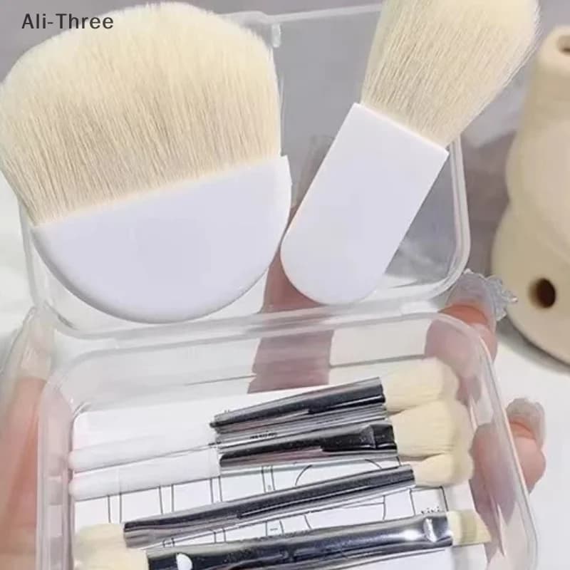 6 pcs mini set of brushes for make-up eye shadow powder foundation fard concealer tools for beauty make-up brush professional supplies
