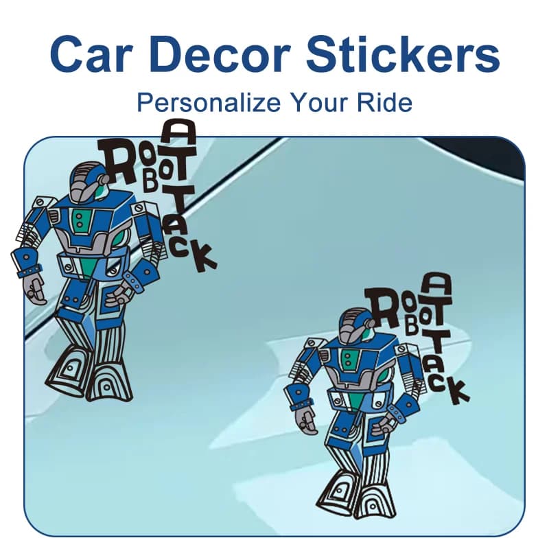 Transformers Car Sticker Cartoon Sun‑Resistant For Front Head Bumper Suitcase Laptop DIY Scratch Conceal Ornament Decal Sticker