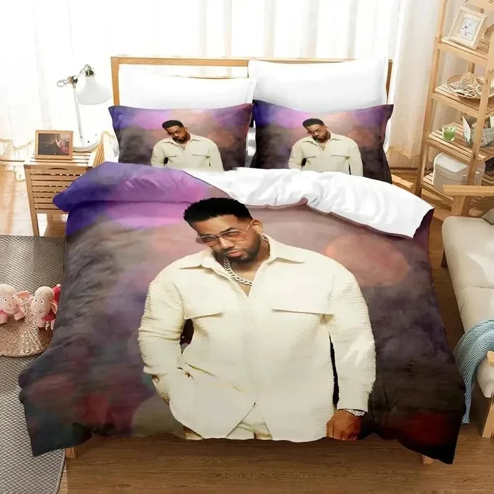 Stampa 3D Romeo Santos Set biancheria da letto Copripiumino Set letto Copripiumino Federa Trapunte King Queen Size Ragazzi Set biancheria da letto per adulti