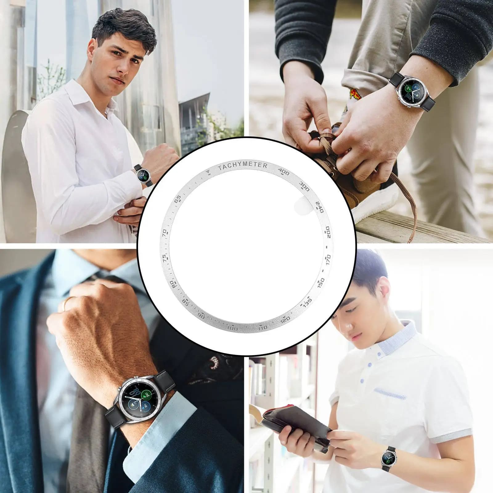 Aluminium Alloy Watch Case, Smartwatch Protective Ring, Graffi Resistant, Polished Finish, Lightweight and Elegant