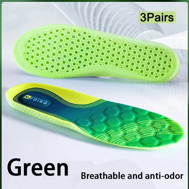 6 pieces breathable insole and comfortable sport running soles soft sole for shoe bearings