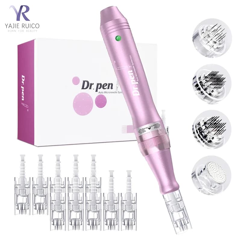Authentic Dr. Pen Ultima M7 12Pcs 0.25mm Needles Multi-function Facial Mesotherapy Skin Wireless Electric Derma Beauty Device