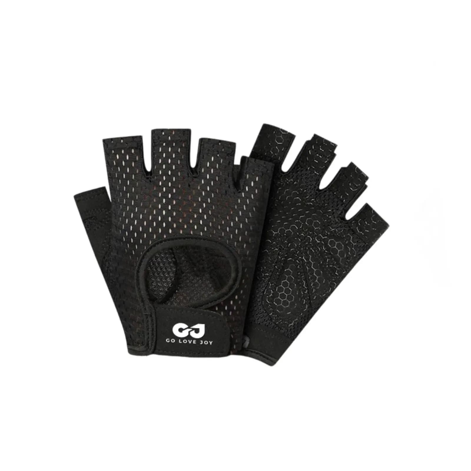 Guanti mezze dita, ciclismo all'aperto, fitness, unisex, antiscivolo, rete traspirante, leggeri, per corsa, arrampicata