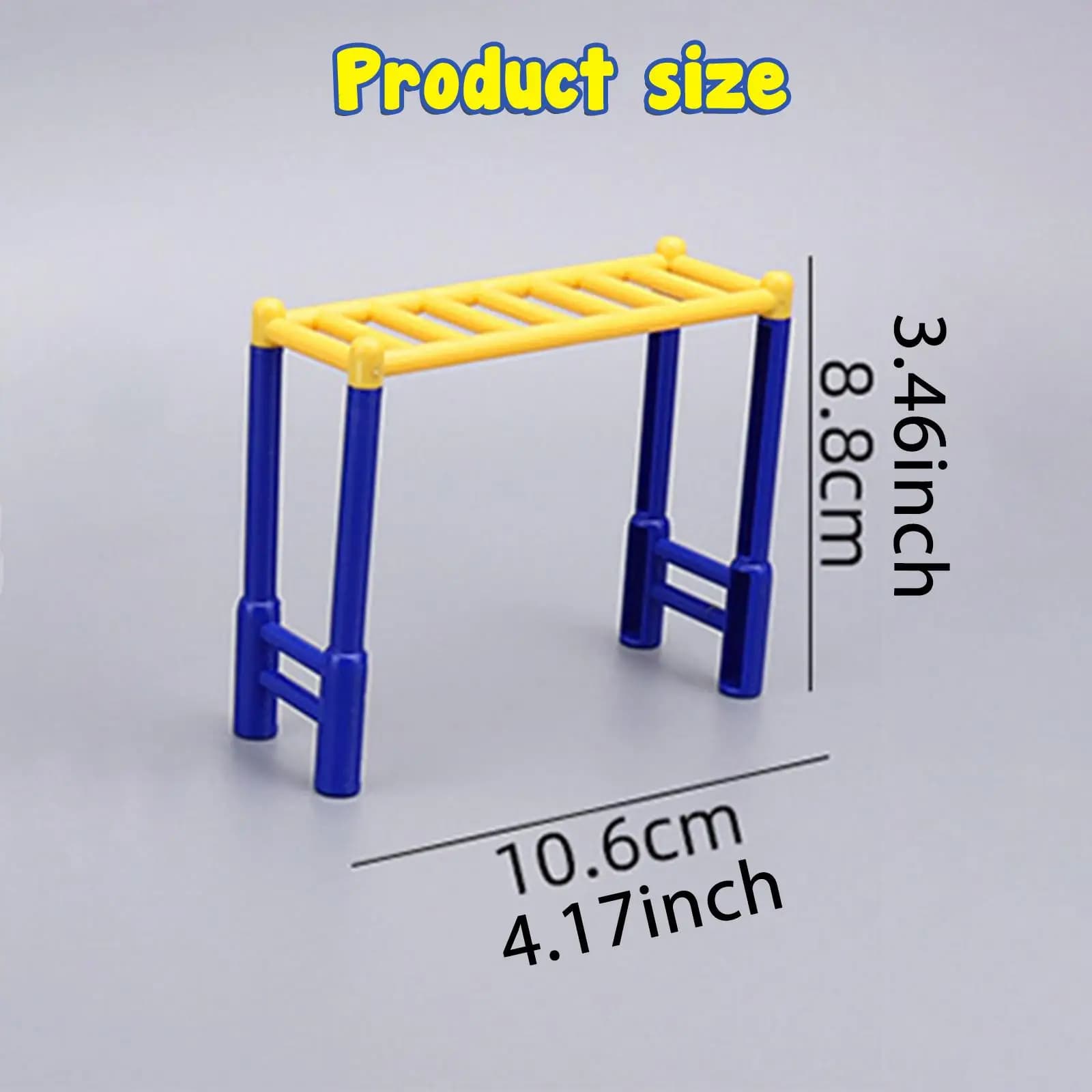1:12 1:18 scale gym equipment, photo accessories for dioramas, accessories for doll houses, mini traction bar for architectural decorations