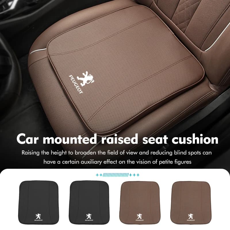 Leather Car Seat Cover Pad Non-Slip Mat Cushion Accessories For Peugeot 307 308 206 207 208 407 508 5008 106 107 205 4008 301