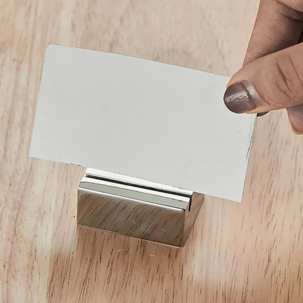 Espositore in Acciaio Inossidabile, Porta Cartellini, Porta Numeri Divertenti, Porta Etichette Creativo, per Anniversario di Matrimonio