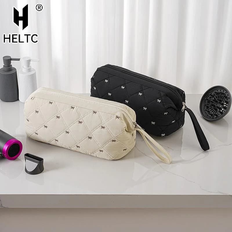 Large Capacity Hair Dryer & Curling Iron Organizer Hairdressing Tools Organizer Bag With Multiple Compartment And Zipper Closure
