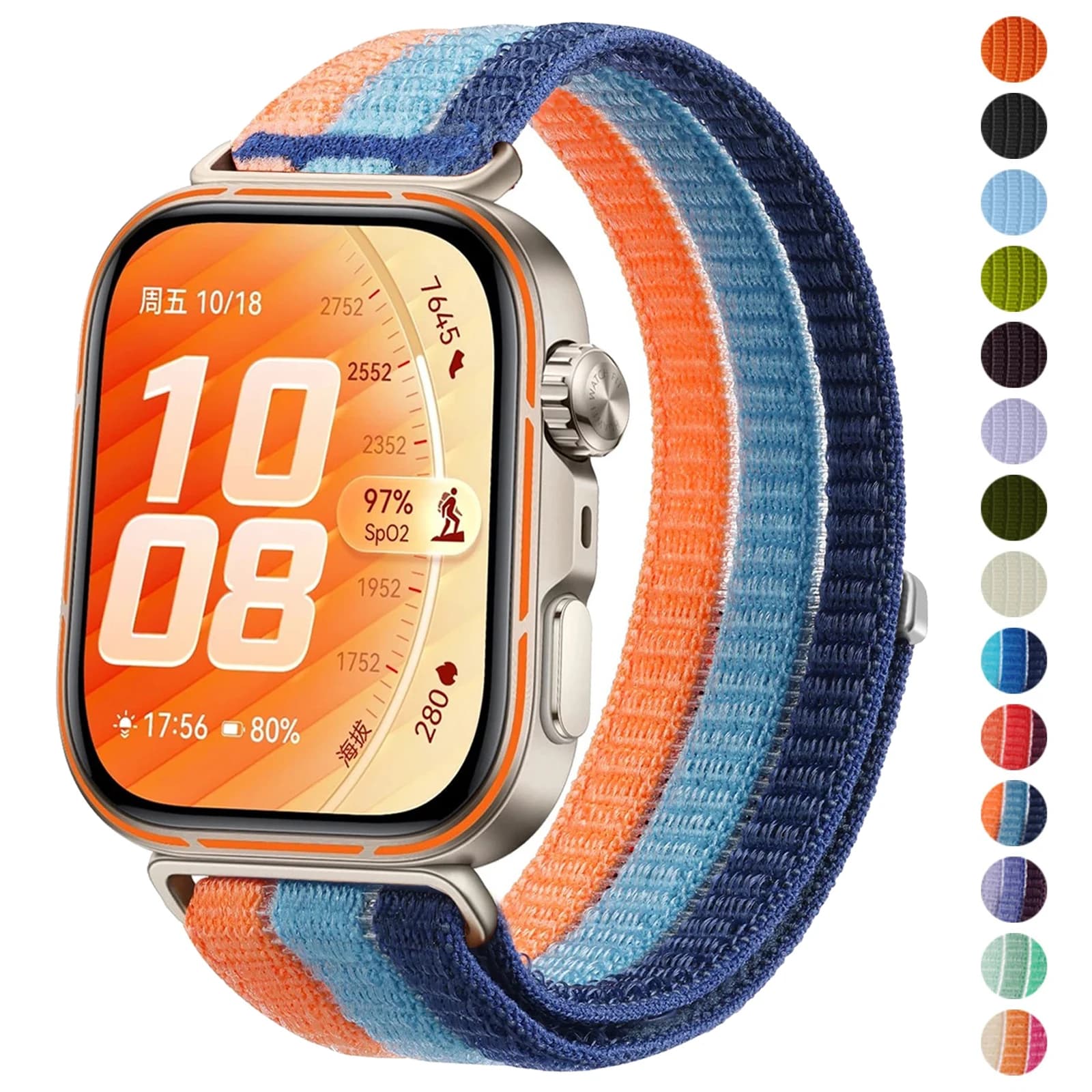 Original 1:1 Nylon Loop Band For Huawei Watch Fit 5 Pro 4 Pro Sports Breathable Bracelet Correa Huawei Watch Fit5 4 3 Belt Strap