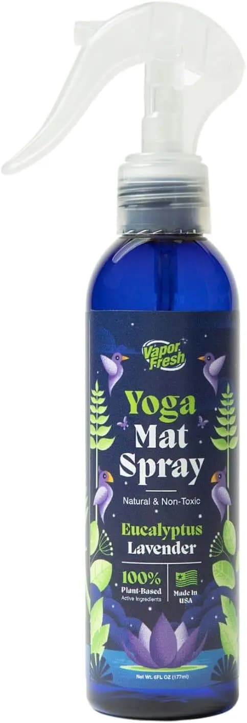 Spray detergente per tappetini yoga all'eucalipto e lavanda, 6oz - Formula con oli essenziali per tappetini, blocchi e accessori