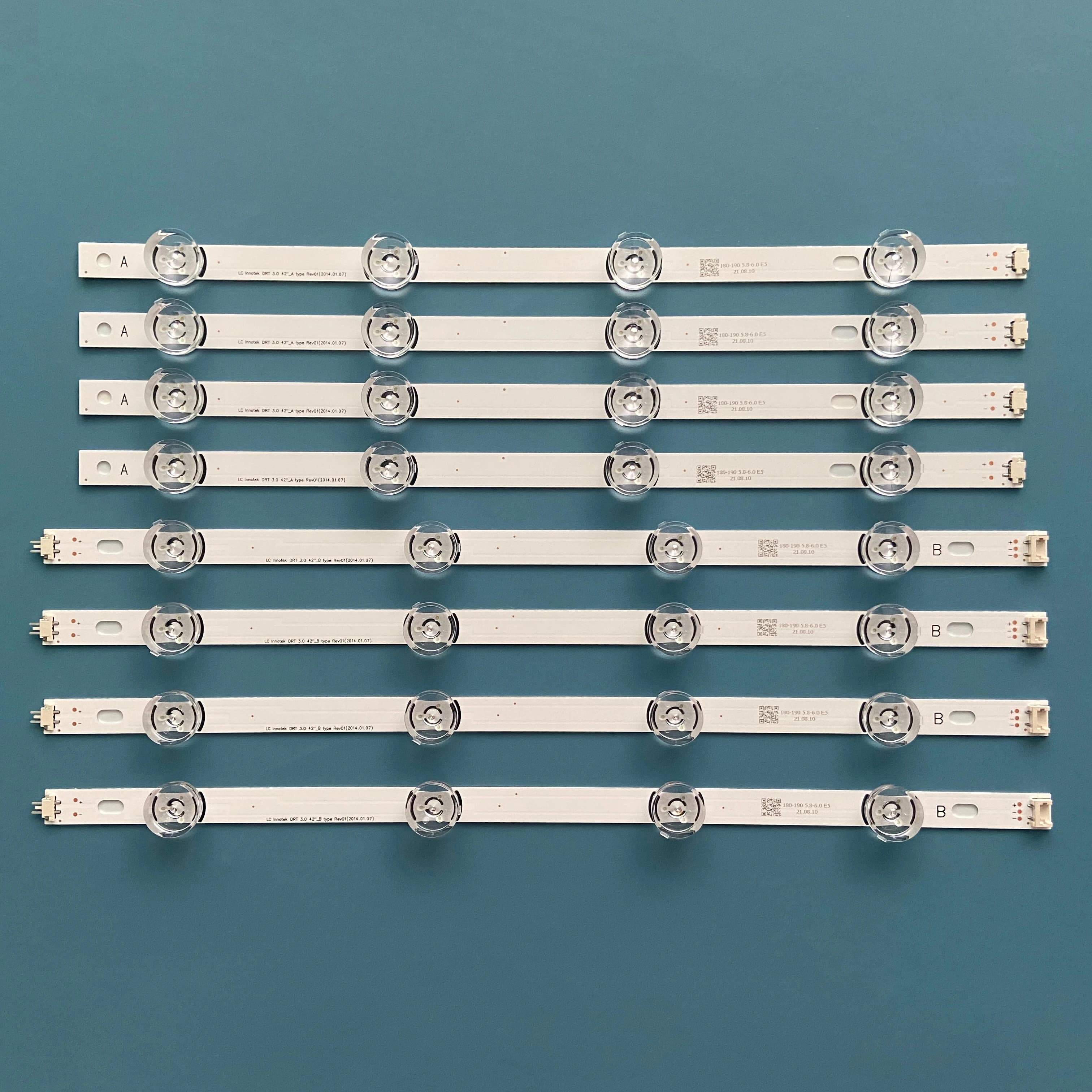 LED strip 8 Lamp For 42 inch TV INNOTEK DRT 3.0 42" 6916L-1957E 6916L-1956E 6916L-1956A 6916L-1957A 42LB550 42LF652 42LB551V-ZC