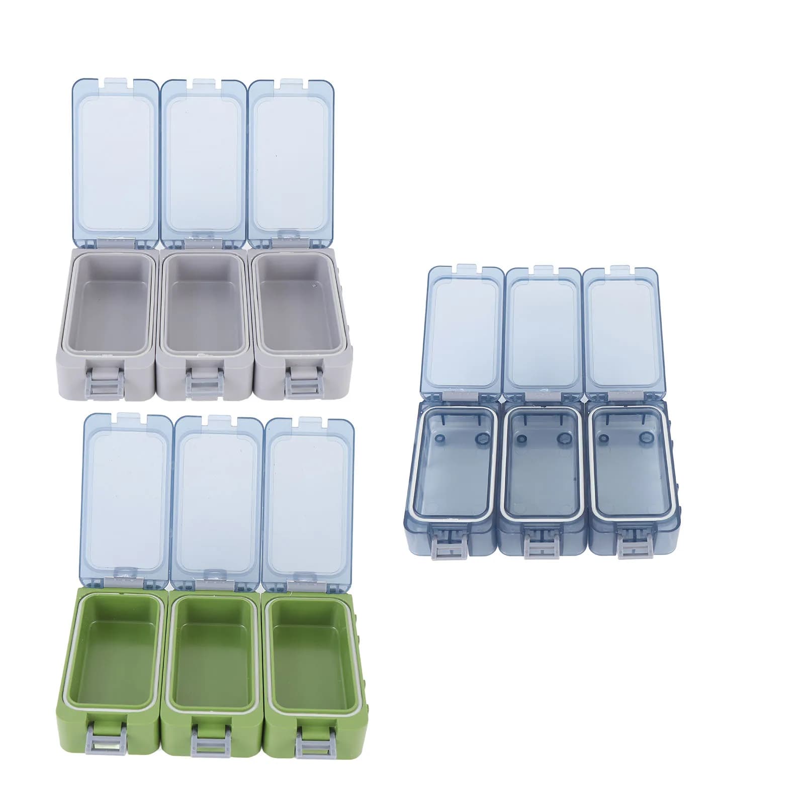 Small Equipment Box Light Bearing Box for Fishing Equipment Water Resistant Transparent Window Multiple PP Combinations for Camping