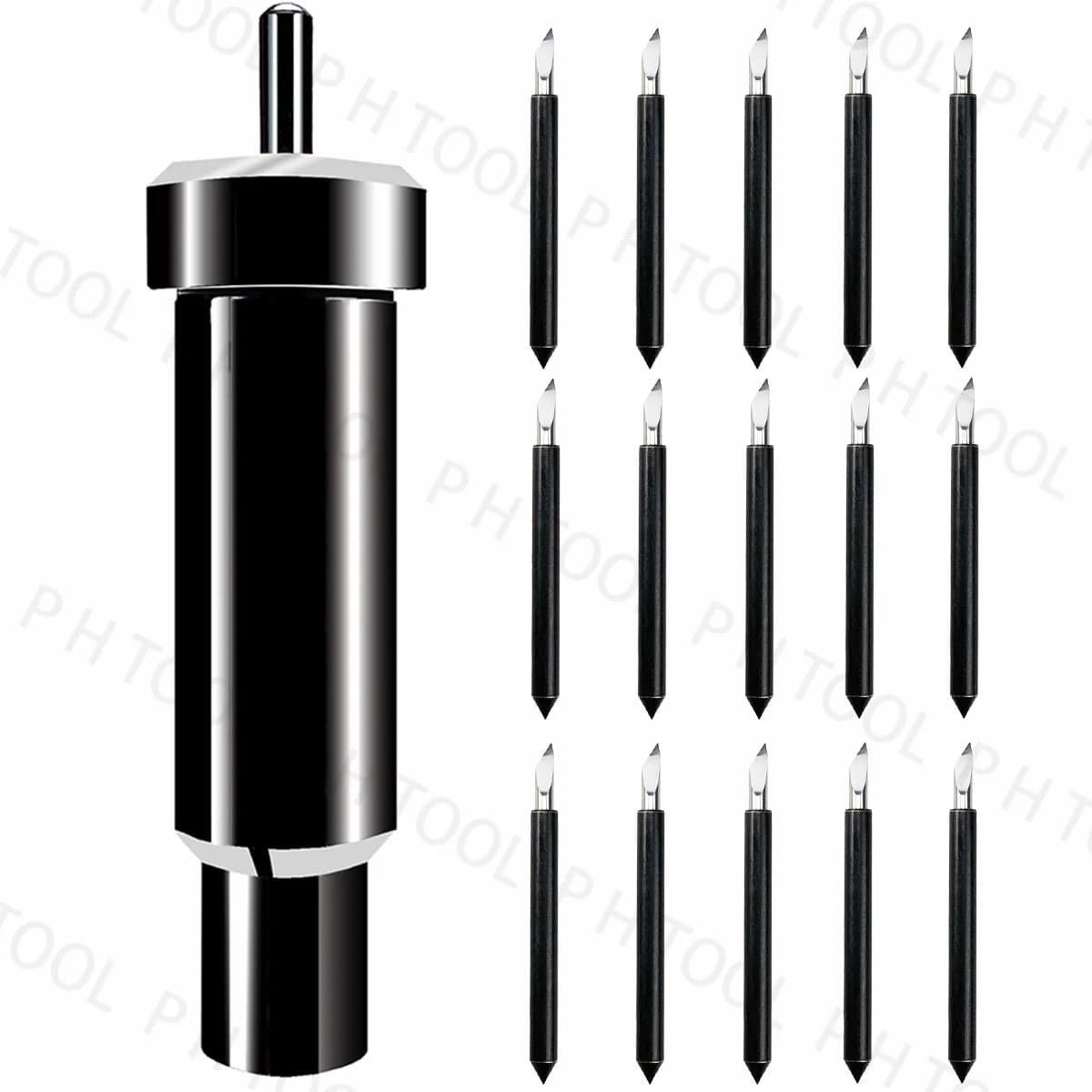 Diametro 2mm 15 pezzi Coltello offset con lama a taglio profondo reale per taglierina in vinile per Deepcut Cricut Maker 3 Explore Air Roland Liyu GCC Jaguar