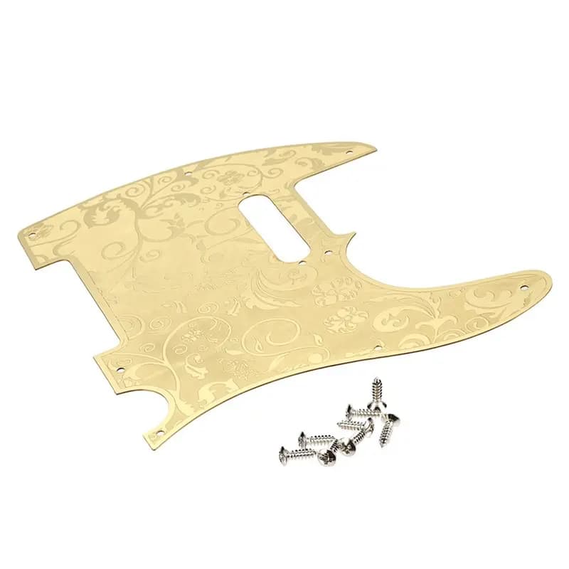 Battipenna per chitarra ABYM TL Piastra antigraffio a 8 fori per chitarra elettrica stile Tele Piastra antigraffio in acciaio inossidabile