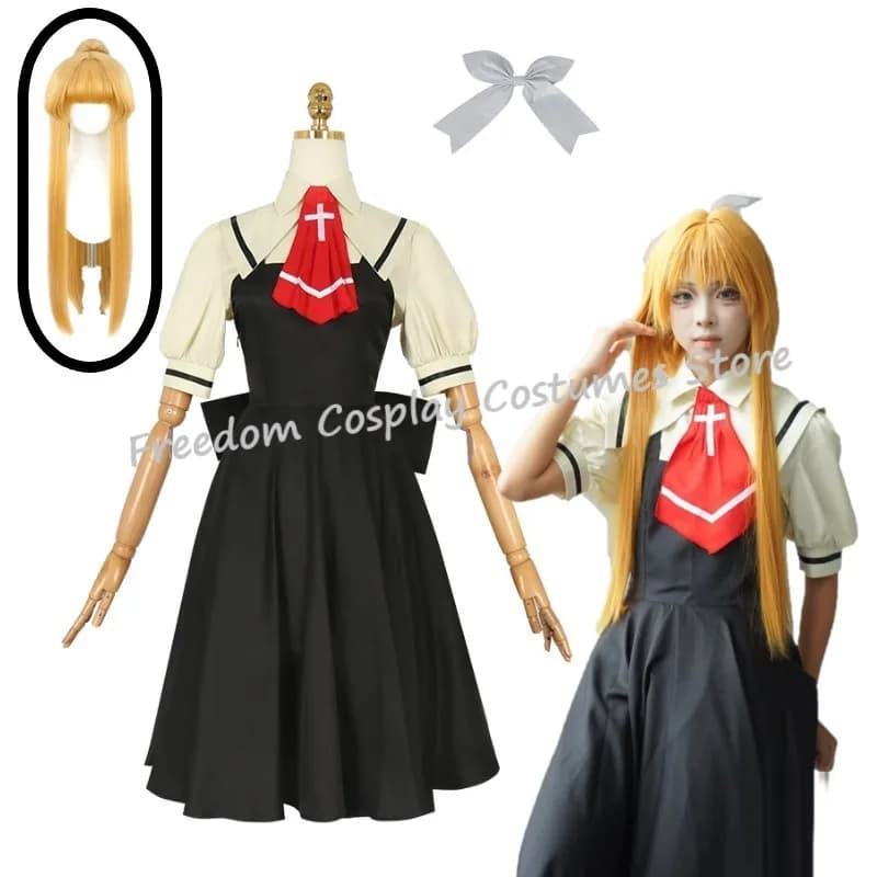 Costume cosplay Game AIR Kamio Misuzu, parrucca, uniforme scolastica, cappotto, vestito, calze per donna, abito per Halloween, carnevale, feste.