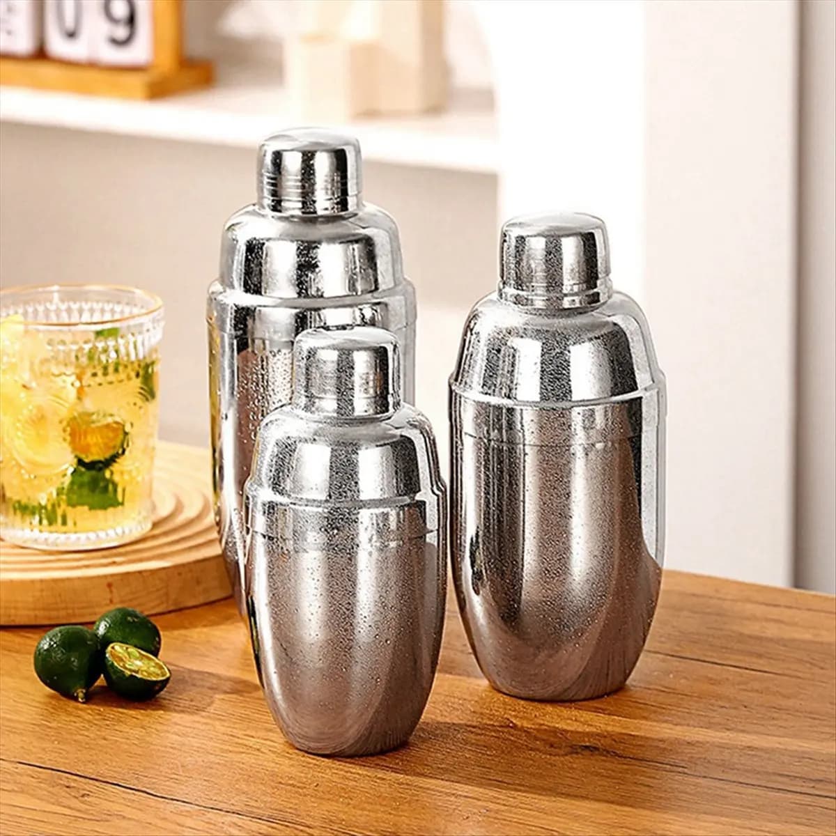(ABUB) Stainless Steel Shaker European Style Non-Magnetic Fancy Cocktail Shaker Hand Shaker Bar Supplies 350ml