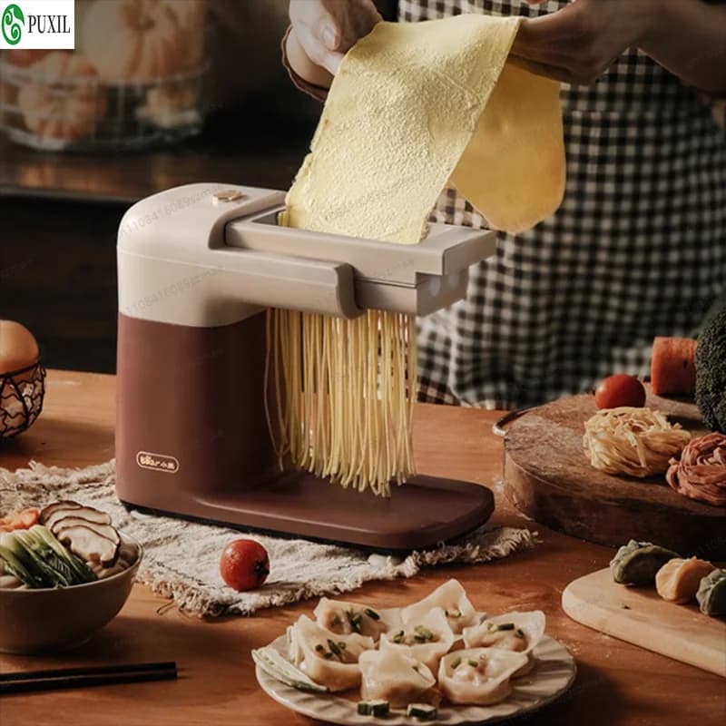 Macchina Elettrica Automatica per Pasta e Ravioli con 2 Lame, Piccola e Compatta per Uso Domestico