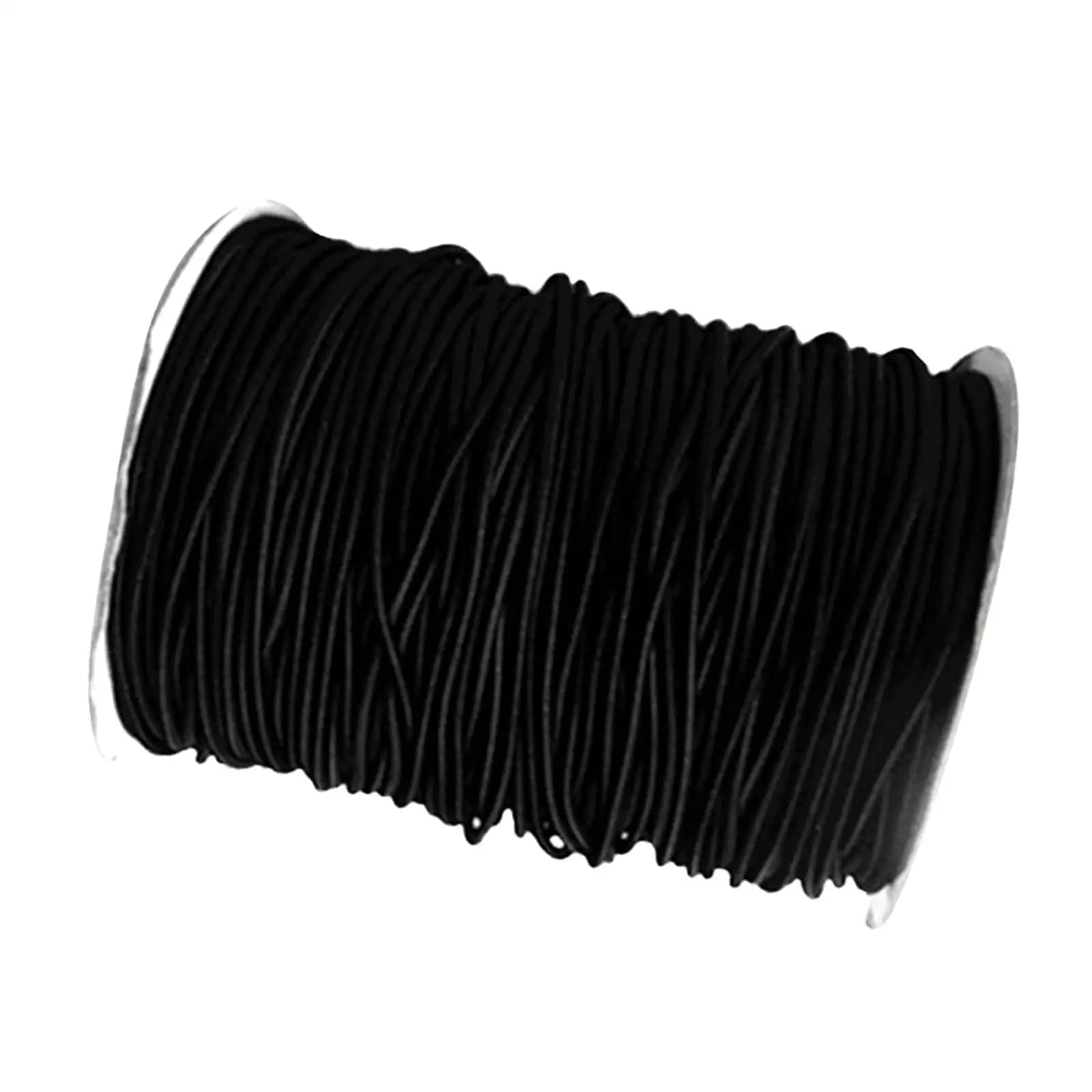 Shock Cord Marine Grade Bungee Rope Black Flexible Tie Down for Boat Kayak Trailer Ground Sheet Outdoor
