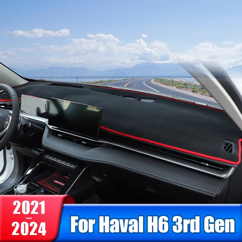 Copertura del cruscotto dell'auto per Haval H6 3rd Gen 2021 2022 2023 2024 strumento scrivania tappetino parasole Dash Pad antiscivolo accessori per tappeti