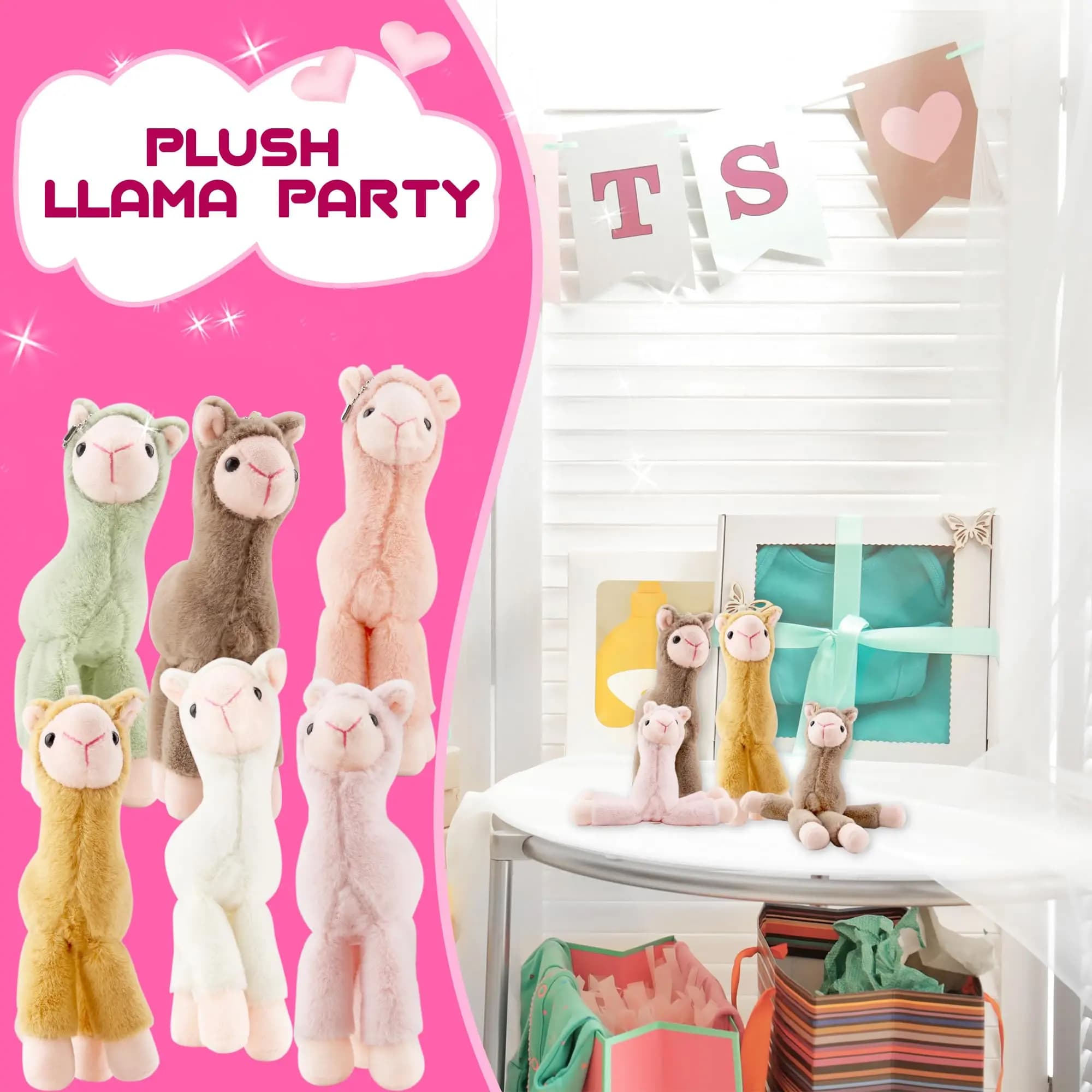 Mini Llama Stuffed Animals Stuffed Llama Keychain Cute Small Hanging Stuffed Llama for Birthday Classroom Party Prizes Gifts