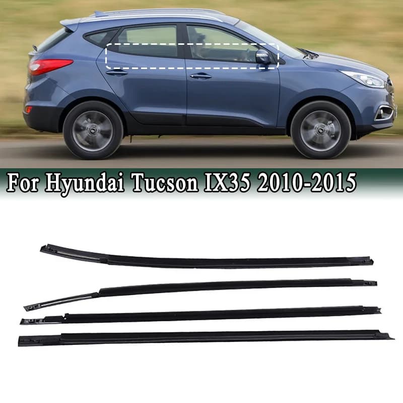 Per Hyundai Tuscon IX35 2010-2015 Finestra di Vetro Guarnizione Porta Esterna Cinghie di Tenuta Pressione Striscia di Tenuta 82210-2S000 83210-2S000