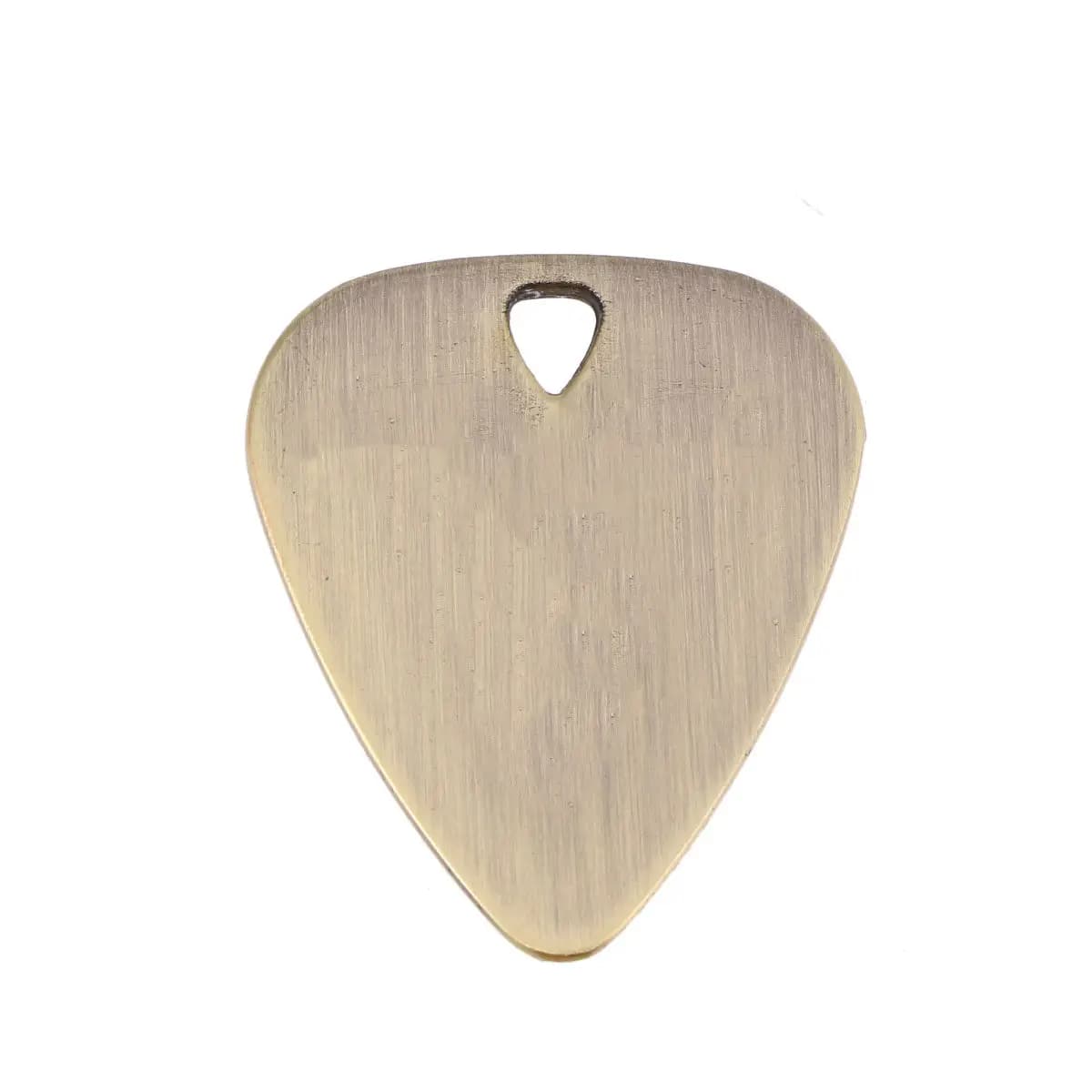 Ciondolo a Forma di Plettro per Chitarra in Lega di Zinco, Leggero e Ipoallergenico, Regalo per Musicisti, Mariti e Padri