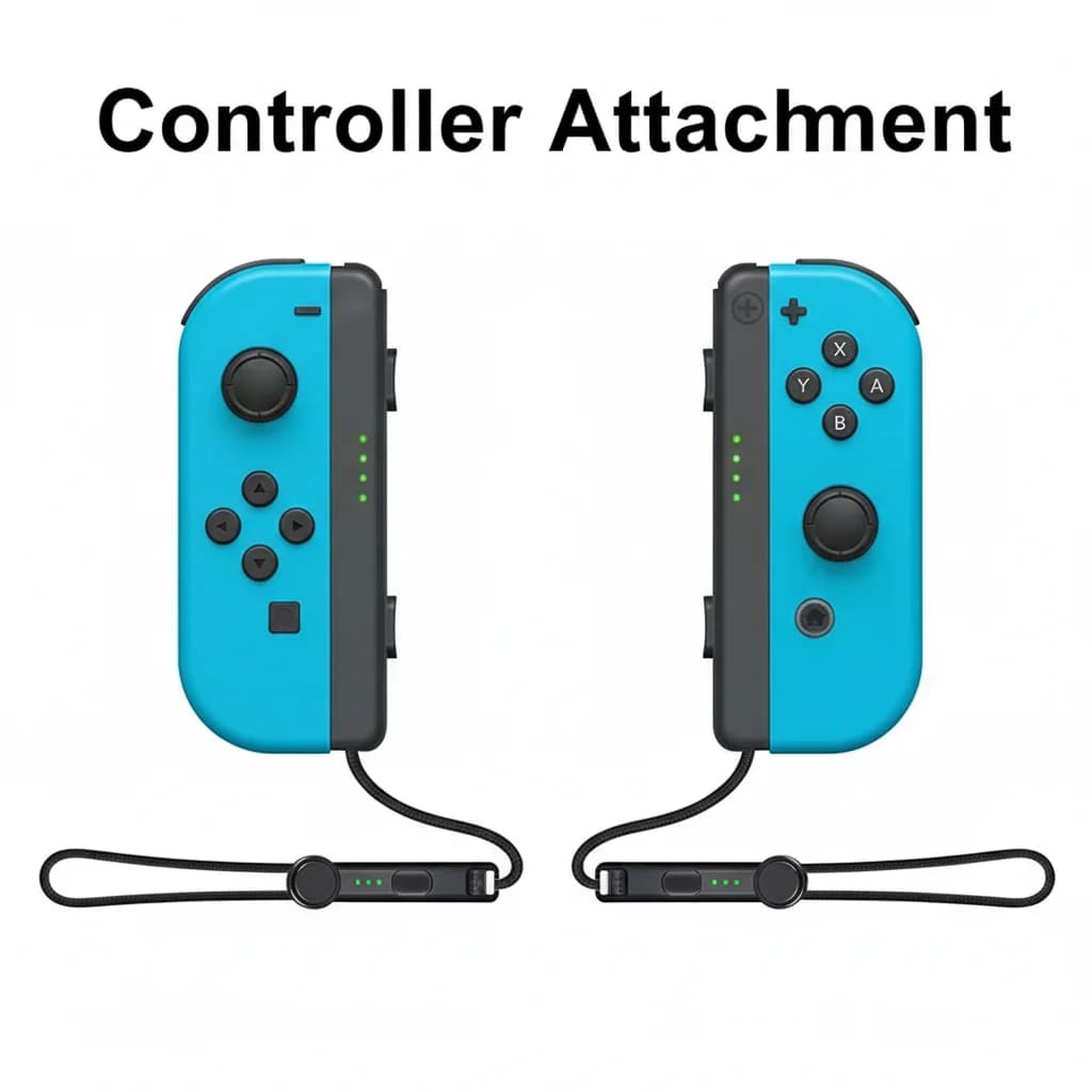 2 Pezzi Controller Wireless per Nintendo Switch, Joystick con Cinturino da Polso, Ricambi per Joy Pad (L/R)