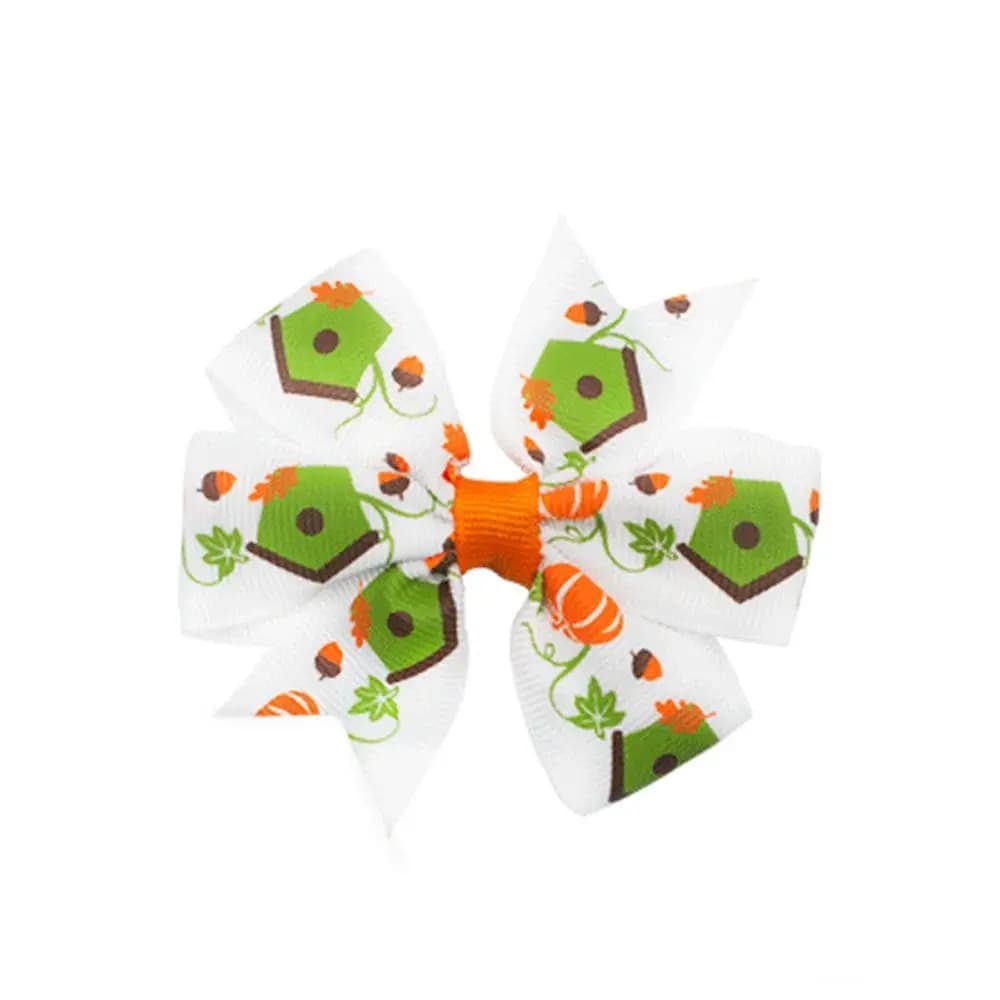 Fashion Skeleton Halloween Bow Hair Clip Bat Spider Pumpkin Hairpin Cat Letter Bat Duckbill Clip Party