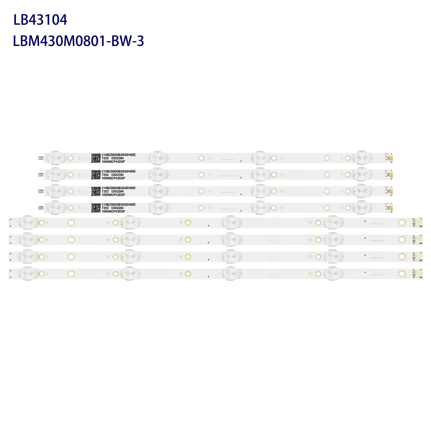 LED backlight strips for 43 pus6162/12 43 pus6503/62 43 pus6412/12 LB43104 LBM430M0801-BW-3 TPT430U3-EQYSHM