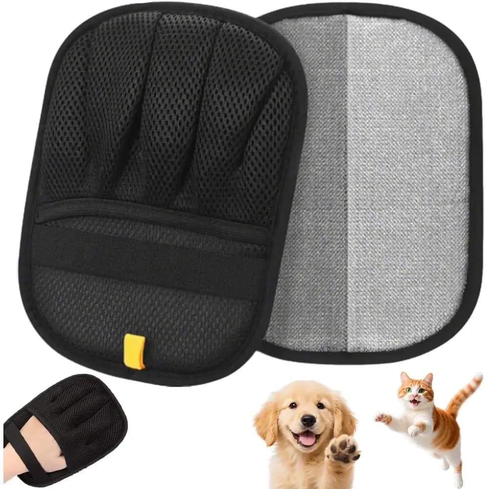 Electrostatic Pet Hair Remover Glove – Reusable Lint Roller Alternative for Furniture, Carpet & Clothes – Washable Dog & Cat Hai