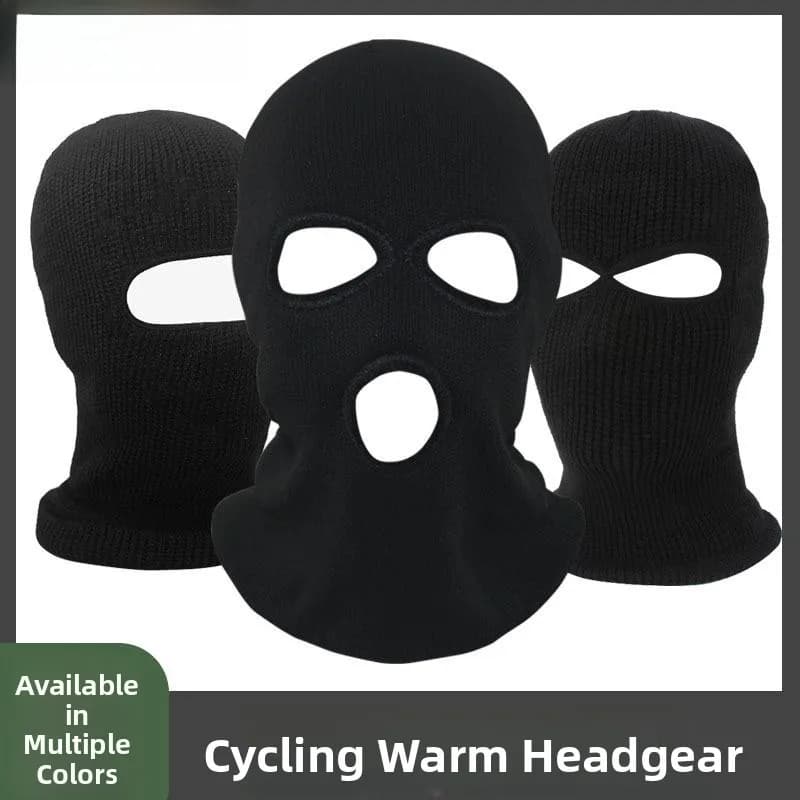 Winter Windproof Warm Hat Men's Riding Head Cover Delivery Mask Neck Warmer Skiing Scarf Full Face Protection Casual Style